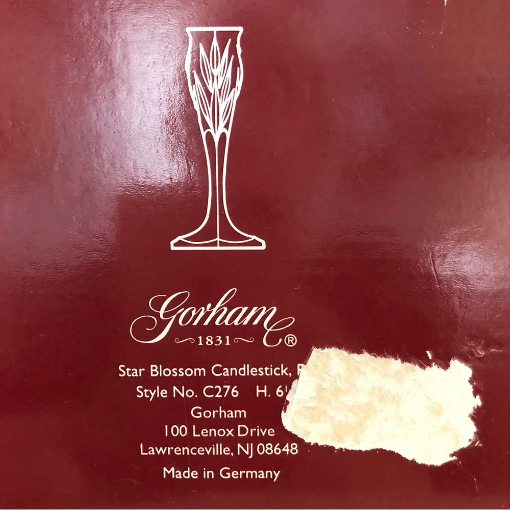 Gotham 1831 Star Blossom Full Led Crystal Candlesticks